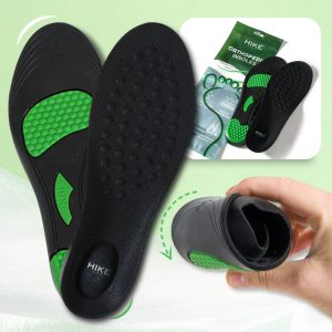 HIKE® Black Orthopedic Soles - Pain relieving and shock absorbing foot pads