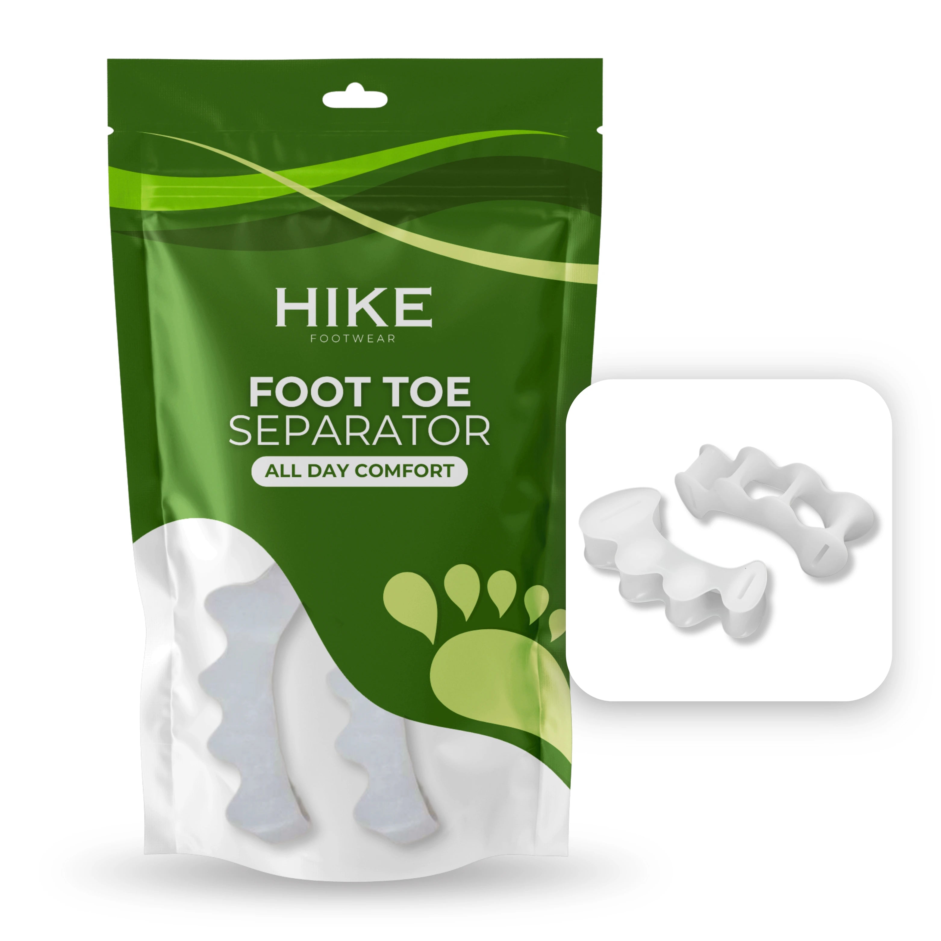 HIKE Foot Toe Separator ?C For Daily Comfort, Soft Toe Support & Suitable for Bunions and Hammer Toes